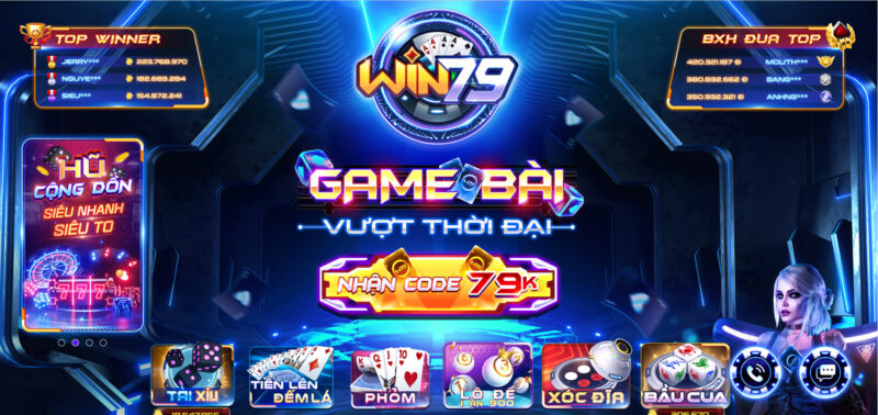 Win79 – Cổng game bài đổi thưởng online uy tín hàng đầu hiện nay